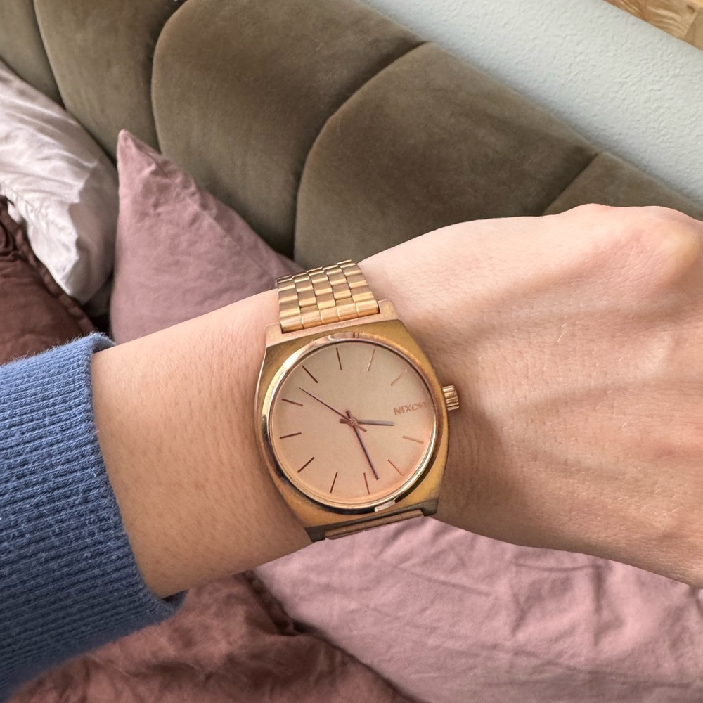 Nixon Unisex Time Teller Classic Watch - All Rose Gold